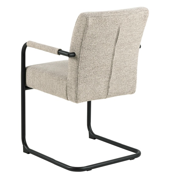 Krzesło z podłokietnikami Adele beżowe - ACTONA